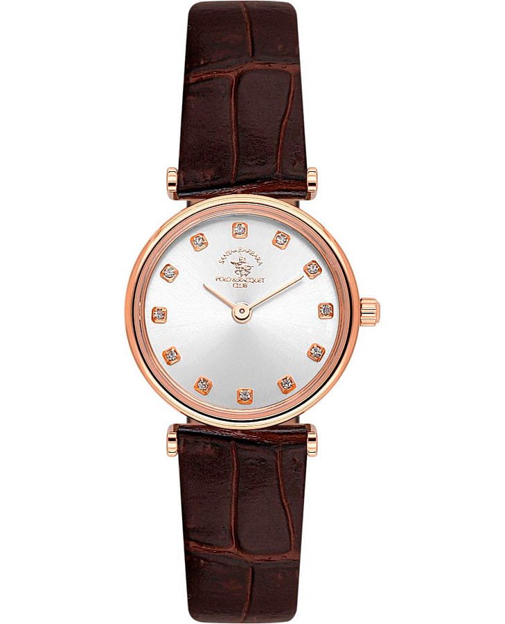 Часы Santa Barbara Polo & Racquet Club Unique SB.4.10018-5 — женские, серебристый