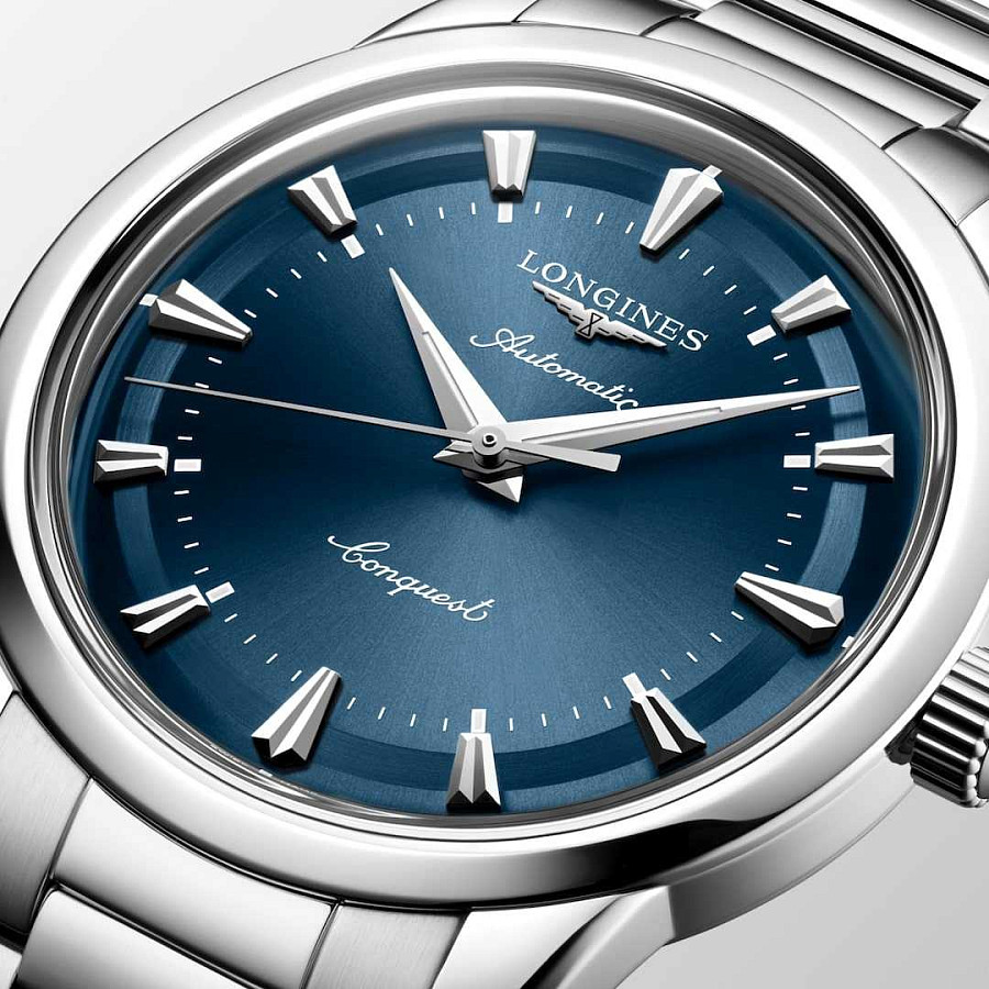 Часы Longines Conquest Heritage L1.650.4.92.6 — нержавеющая сталь 316l, мужские