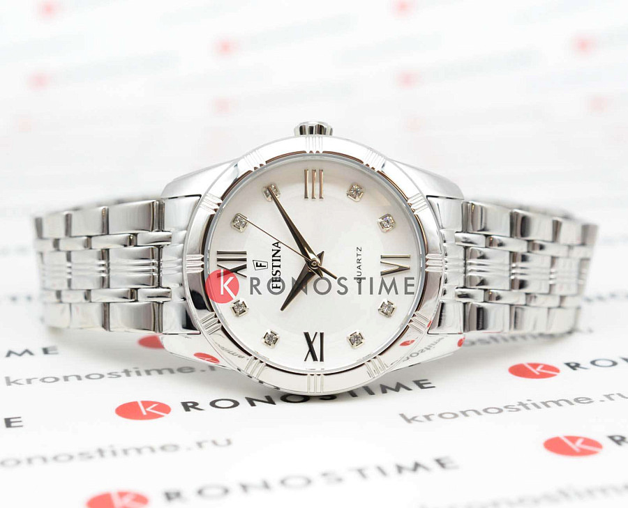 Часы Festina Mademoiselle F16940/A — кварцевые, металл сталь