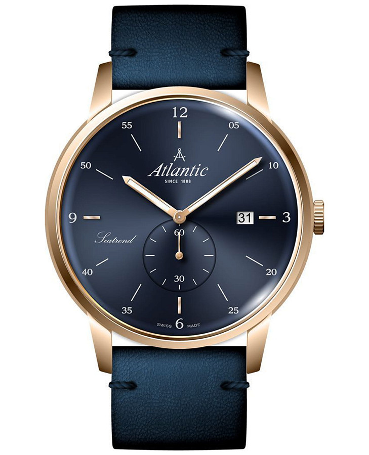 Часы Atlantic 65353.44.55 — мужские, синий