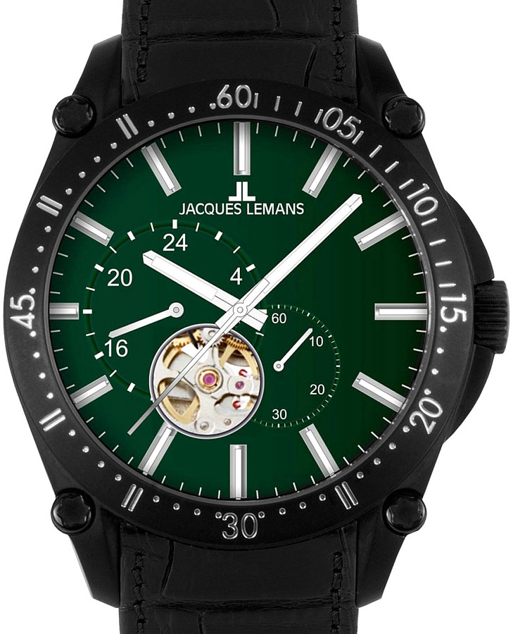 Часы Jacques Lemans Derby 1-2201C — механические, сталь металл