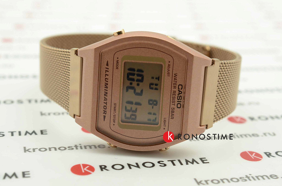 Часы Casio B640WMR-5AEF — сталь с ip покрытием, мужские