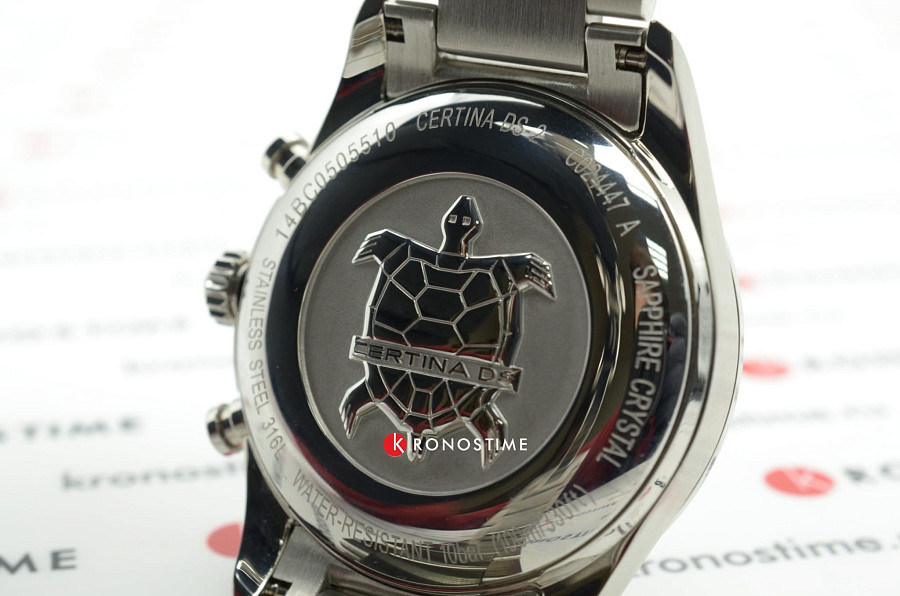Часы Certina DS-2 Chronograph 1/100 sec C024.447.11.051.02 — кварцевые, Швейцария, мужские