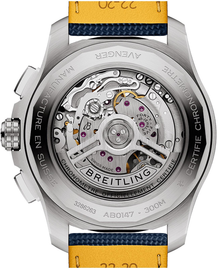Часы Breitling Avenger B01 Chronograph 44 AB0147101C1X1 — металл сталь, Швейцария