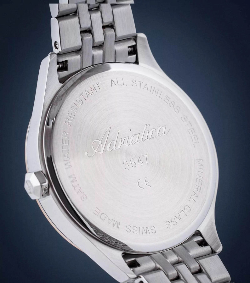 Часы Adriatica A3547.R187Q — двухцветный, металл сталь