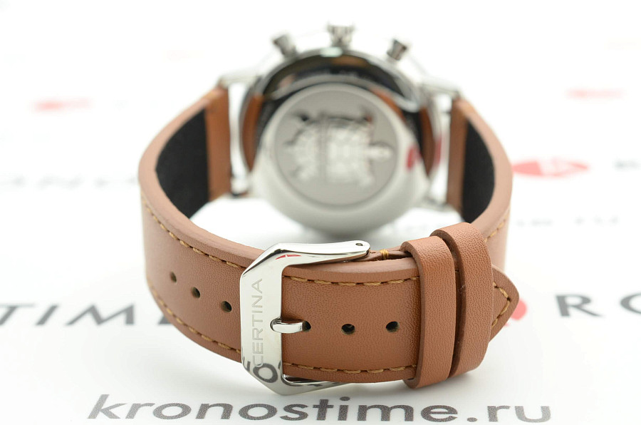 Часы Certina DS Caimano Chronograph C035.417.16.047.00 — мужские, кожаный