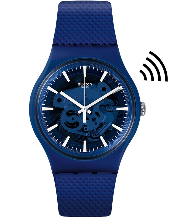 Часы Swatch New Gent Swatch Pay! SVIN103-5300 — мужские, синий