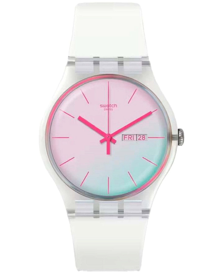 Часы Swatch New Gent Biosourced SO29K704-S14 — женские, белый