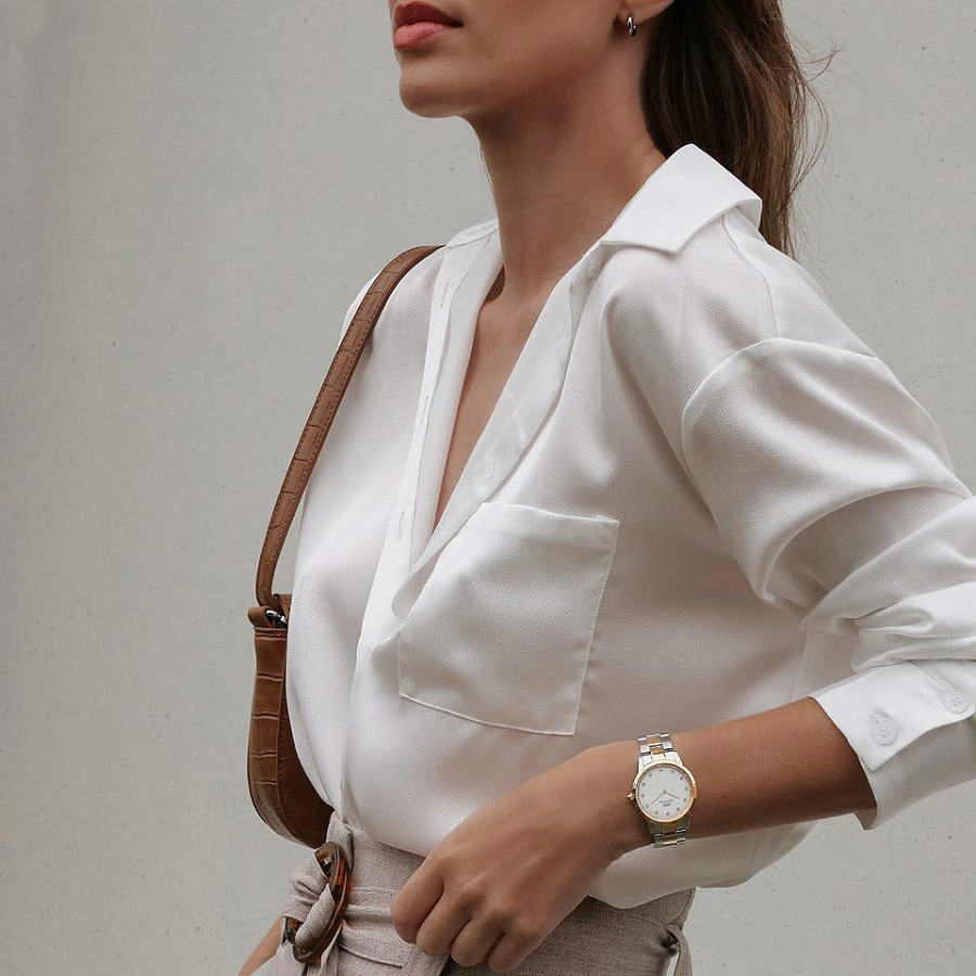 Часы Daniel Wellington Iconic Link Lumine DW00100358 — кварцевые, сталь металл
