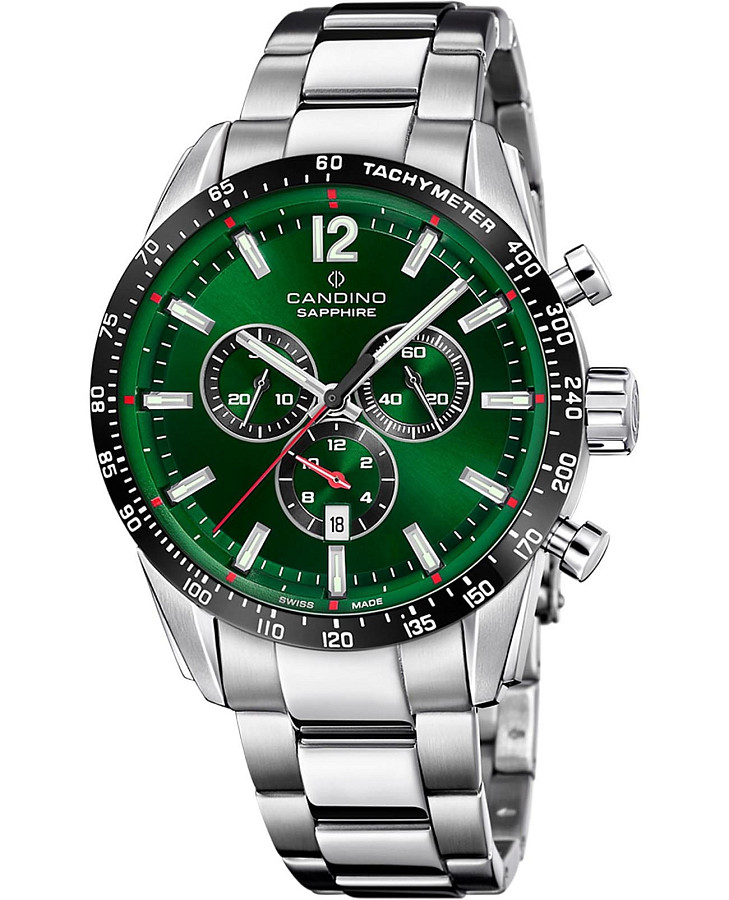Часы Candino Gents Sport C4757/3 — мужские, зеленый
