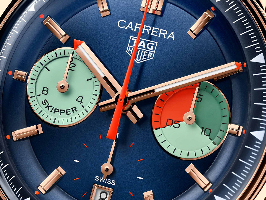 Часы TAG Heuer Carrera Chronograph Skipper CBS2241.FN8023 — механические, золото
