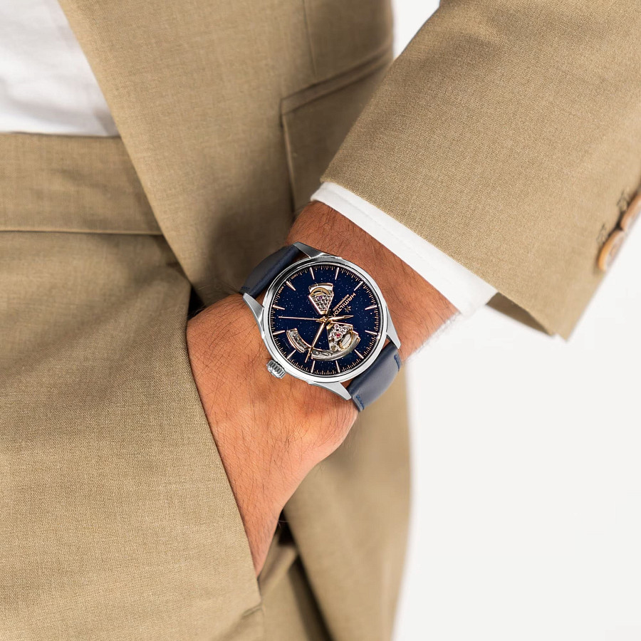 Часы Hamilton Jazzmaster Open Heart Auto H32705640 — механические, Швейцария, мужские