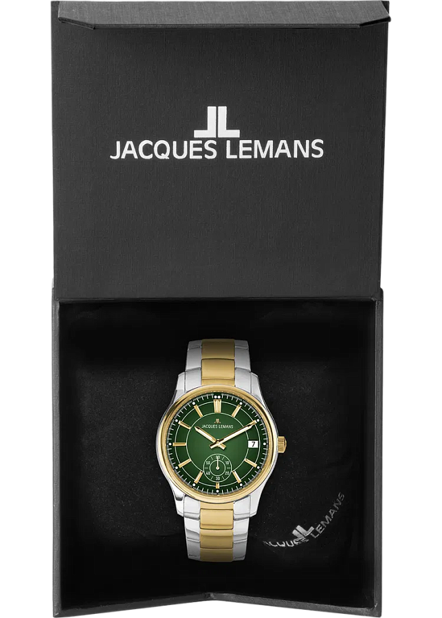 Часы Jacques Lemans Derby 1-2197i — нержавеющая сталь с pvd-покрытием, мужские