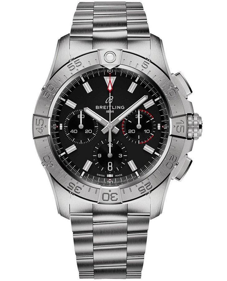 Часы Breitling Avenger B01 Chronograph 42 mm AB0146101B1A1 — мужские, черный