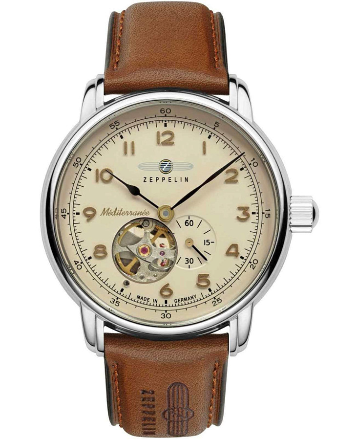 Часы Zeppelin 100 Years Zeppelin of Mediterranee 96665 — мужские, коричневый