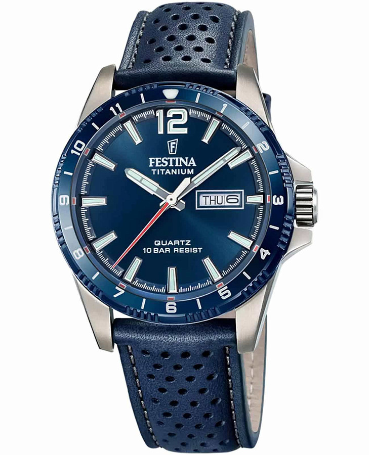 Часы Festina Titanium F20699/2 — мужские, синий
