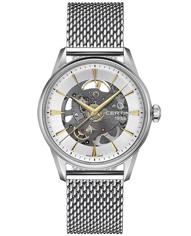 Часы Certina DS-1 Skeleton C029.907.11.031.00 — мужские, серебристый