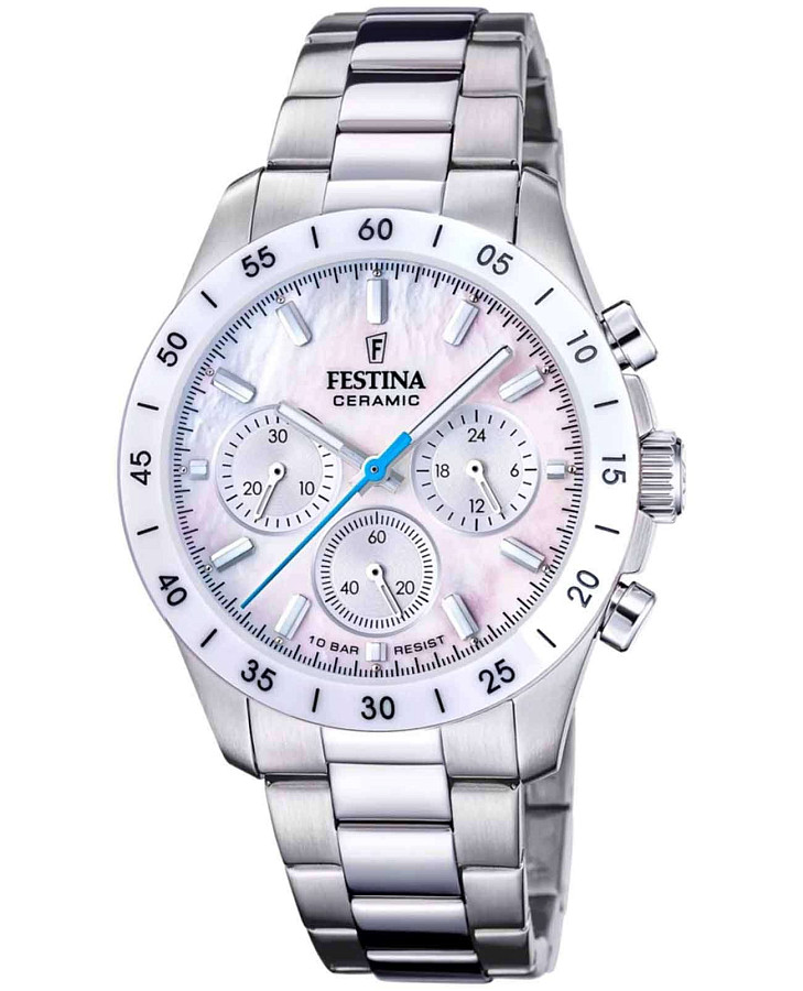 Часы Festina Ceramic F20693/1 — женские, перламутровый