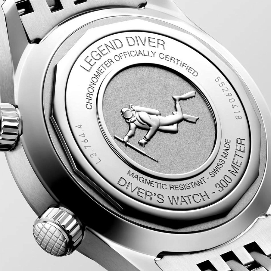 Часы Longines Legend Diver L3.764.4.16.6 — сталь металл, Швейцария