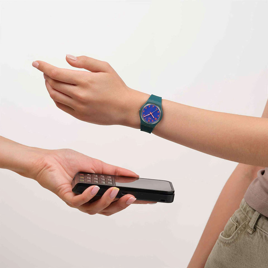 Часы Swatch Pattern Formation Pay! SO28N120-5300 — кварцевые, пластик