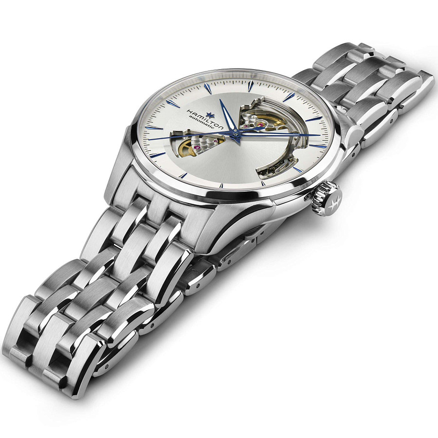 Часы Hamilton Jazzmaster Open Heart Auto H32675150 — механические, сталь металл