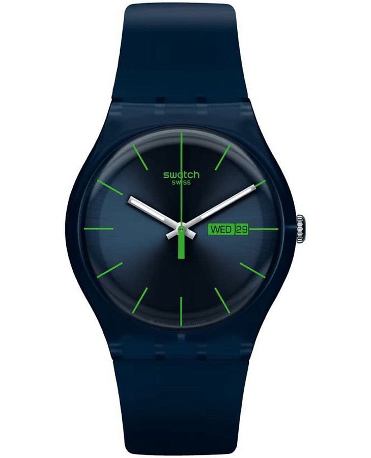 Часы Swatch New Gent Biosourced SO29N704 — мужские, синий