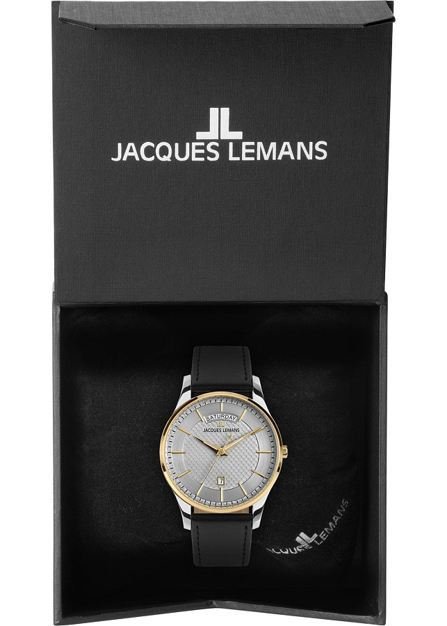 Часы Jacques Lemans London 1-2193E — кварцевые, сталь металл