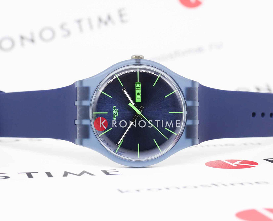 Часы Swatch New Gent Biosourced SO29N704 — кварцевые, пластик
