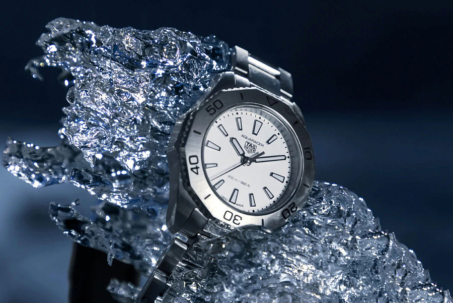Часы TAG Heuer Aquaracer Professional 200 WBP1411.BA0622 — белый, сталь металл