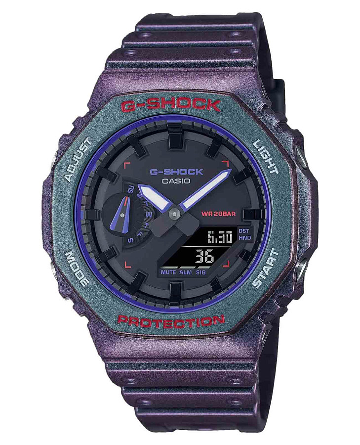 Часы Casio G-Shock GA-2100AH-6ADR (GA-2100AH-6A) — мужские, антрацитовый