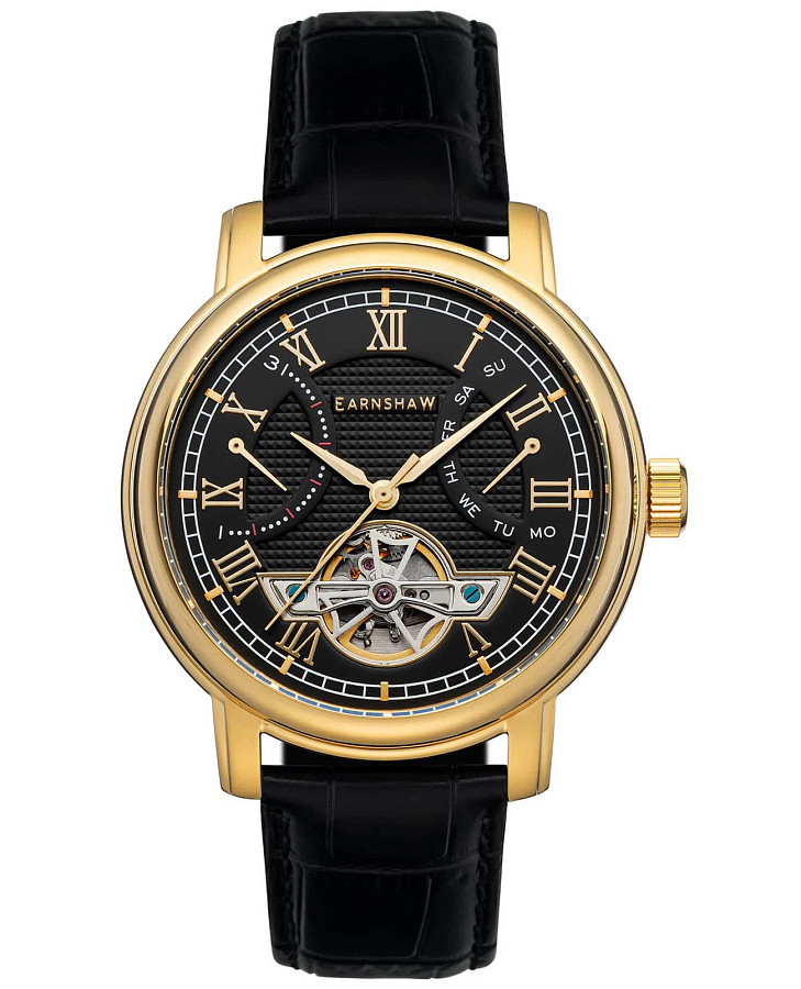 Часы Earnshaw Longcase ES-8169-05 — мужские, черный
