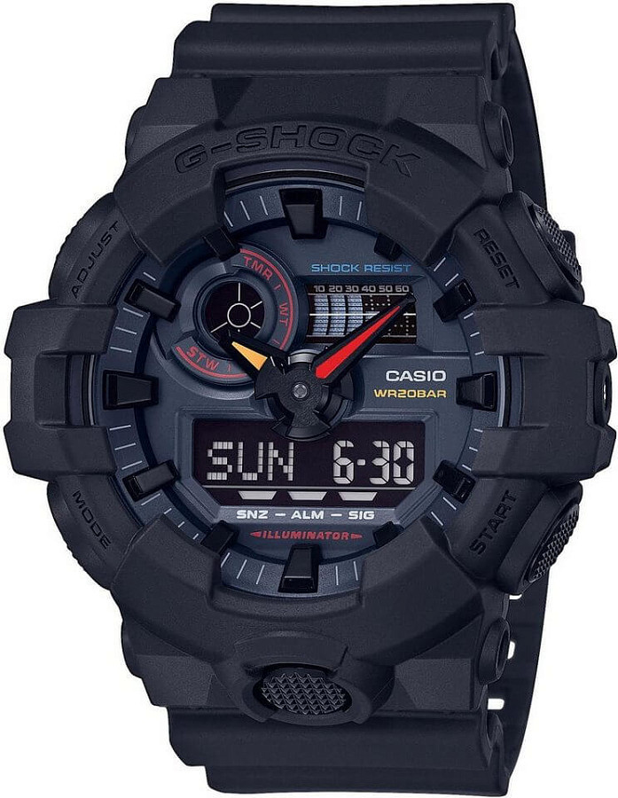 Часы Casio G-Shock GA-700BMC-1A — мужские, черный