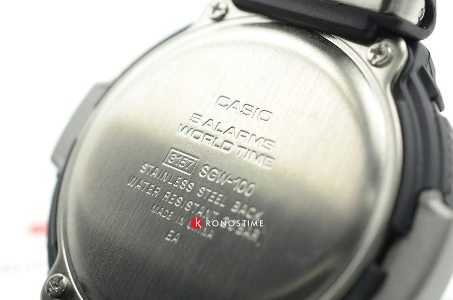 Часы Casio Collection SGW-100-1VER — электронные, Япония, мужские