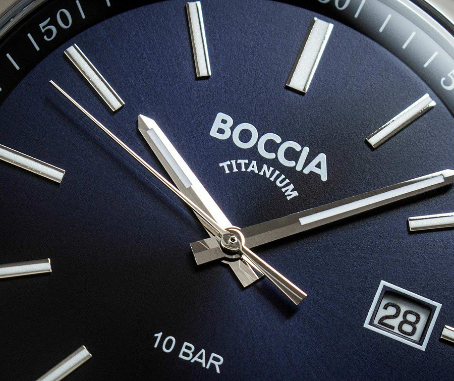Часы Boccia Titanium 3633-01 — мужские, черный