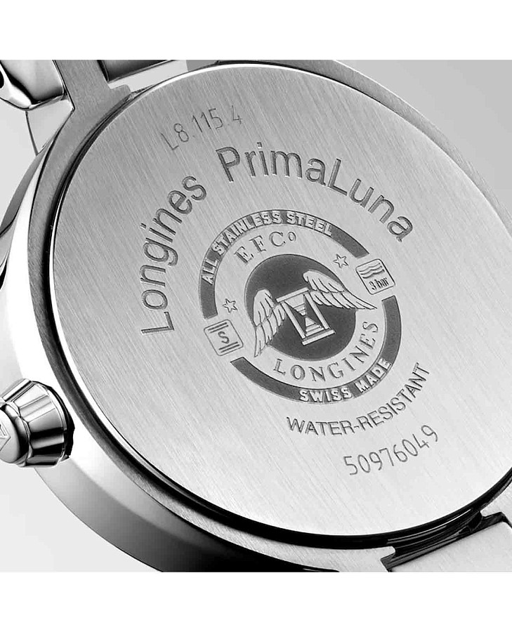 Часы Longines PrimaLuna L8.115.4.67.6 — сталь металл, нержавеющая сталь
