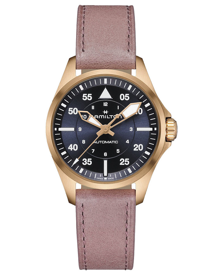 Часы Hamilton Khaki Aviation Pilot Auto H76245840 — женские, синий