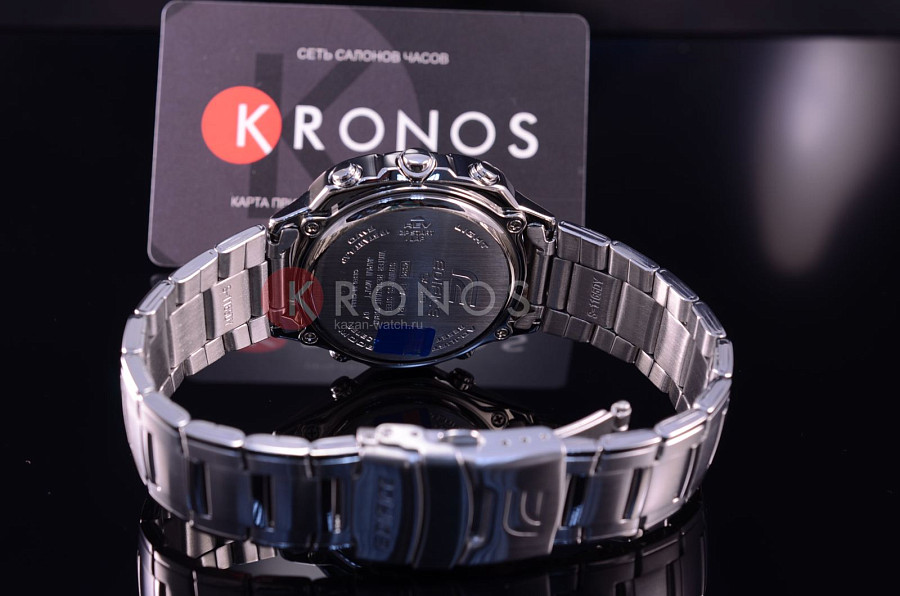 Часы Casio Edifice EFA-121D-1A — мужские, серый