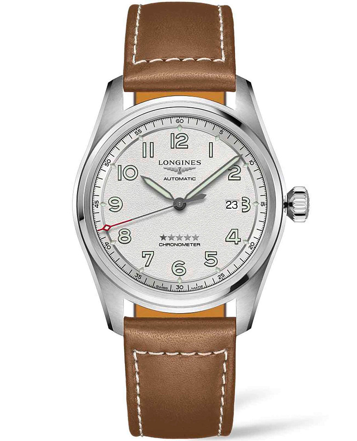 Часы Longines Spirit L3.811.4.73.2 — мужские, серебристый