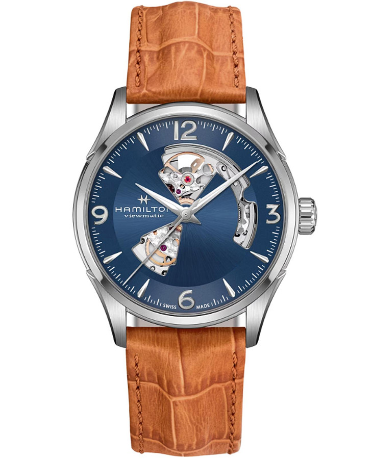 Часы Hamilton Jazzmaster Open Heart Auto H32705541 — женские, синий