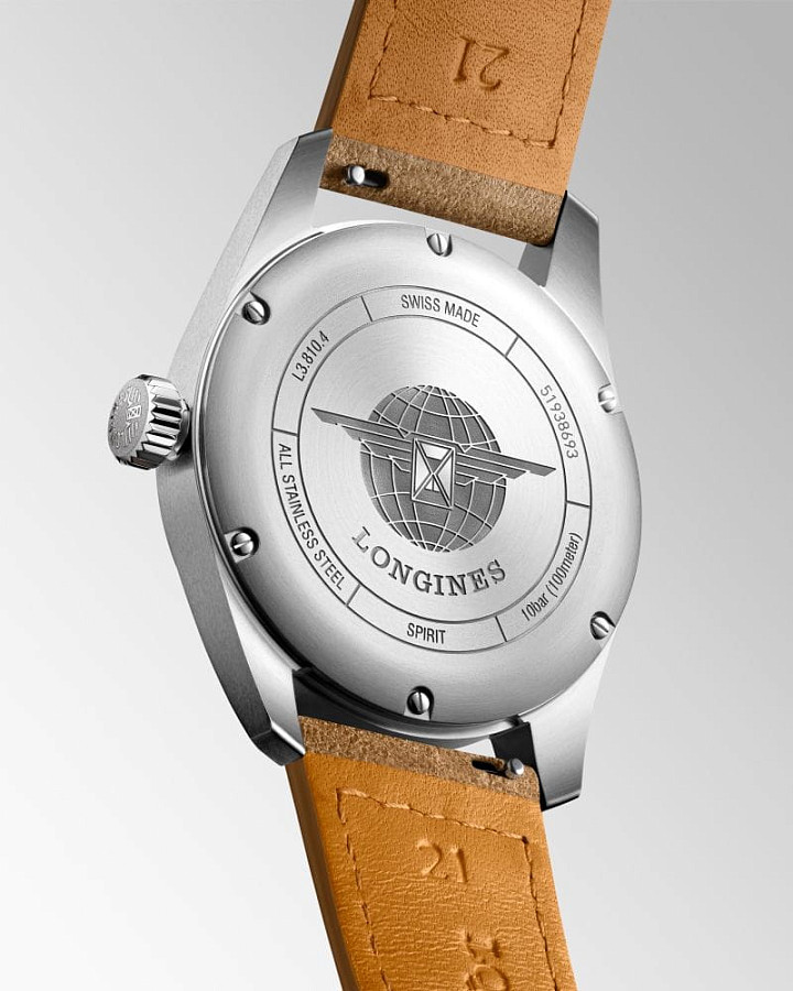 Часы Longines Spirit L3.810.4.03.2 — механические, металл сталь
