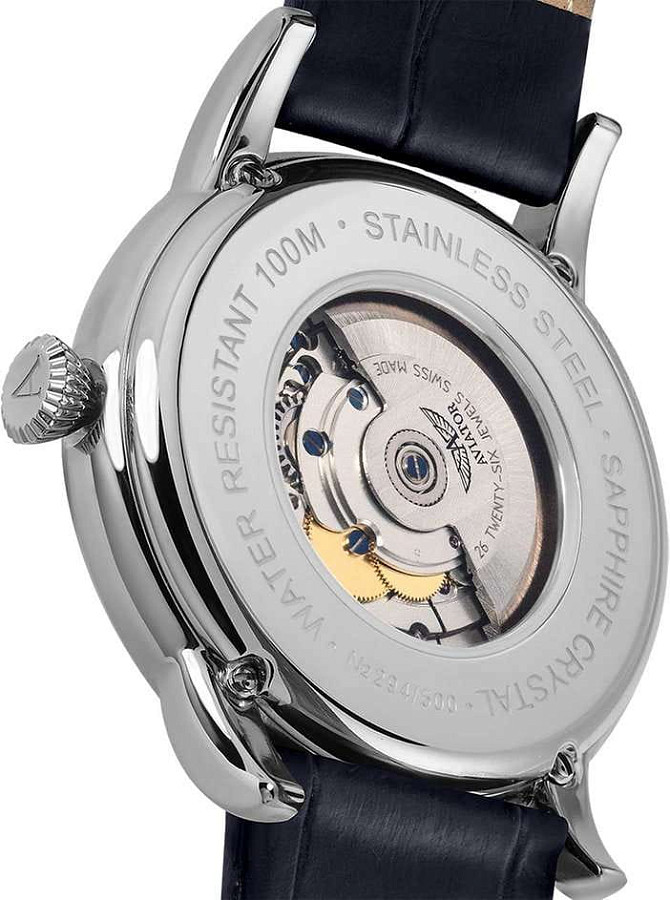 Часы Aviator Douglas Day-Date V.3.20.0.145.4 — кожаный, мужские