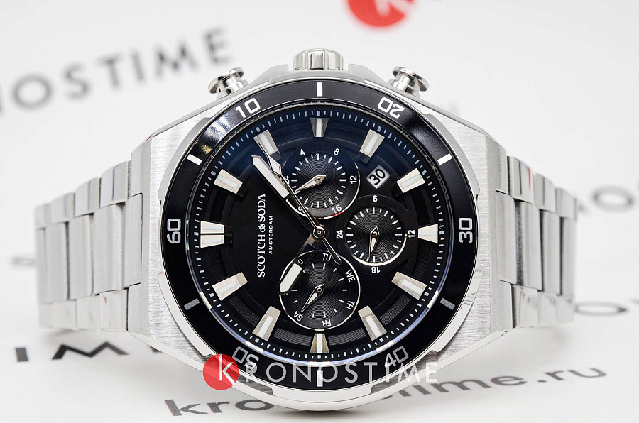 Часы Scotch&Soda SSM.118A — кварцевые, металл сталь