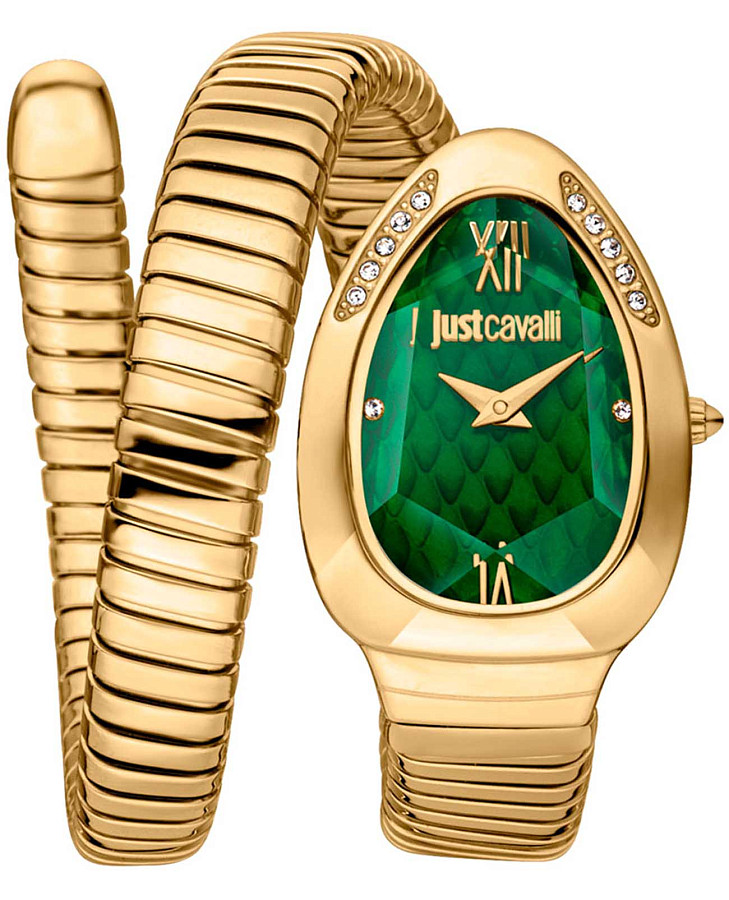 Часы Just Cavalli Snake JC1L223M0035 — женские, зеленый