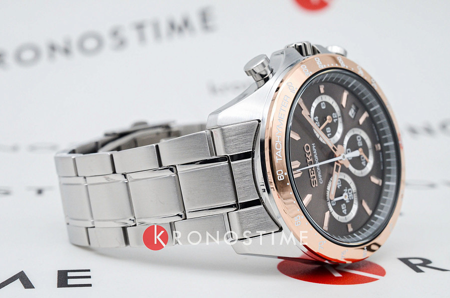 Часы Seiko Spirit Chronograph SBTR026 — сталь металл, Япония