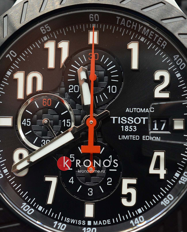 Часы Tissot T-Race MotoGP Automatic Chronograph T115.427.27.057.00 — мужские, черный