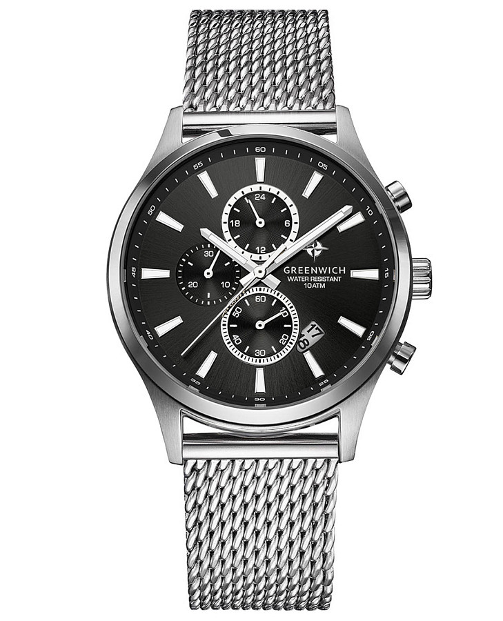 Часы Greenwich Navigator GW 053.19.31 — мужские, черный