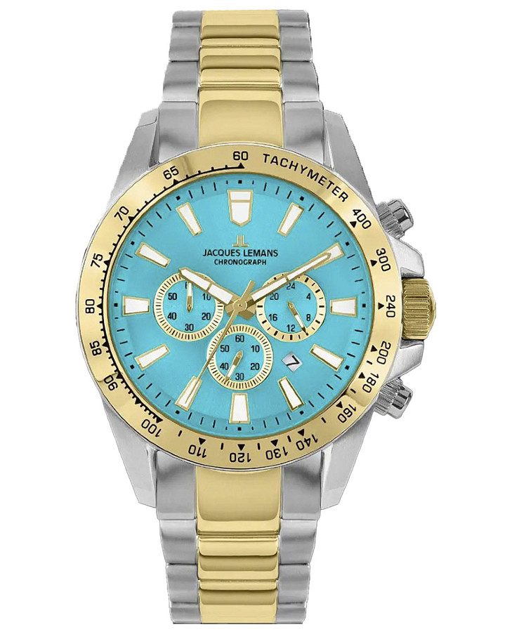 Часы Jacques Lemans Liverpool 1-2140J — мужские, голубой