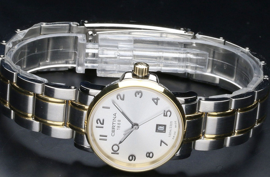Часы Certina DS Caimano C017.210.22.032.00 — женские, сталь c pvd покрытием