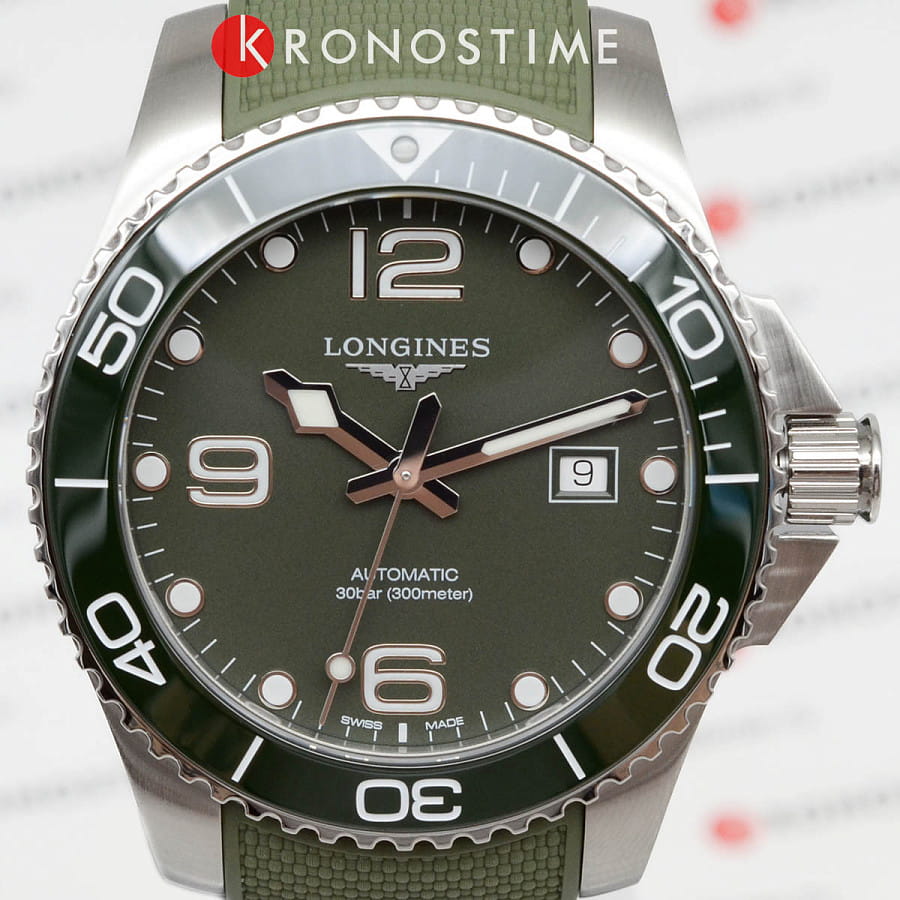 Часы Longines HydroConquest L3.782.4.06.9 — каучук, мужские