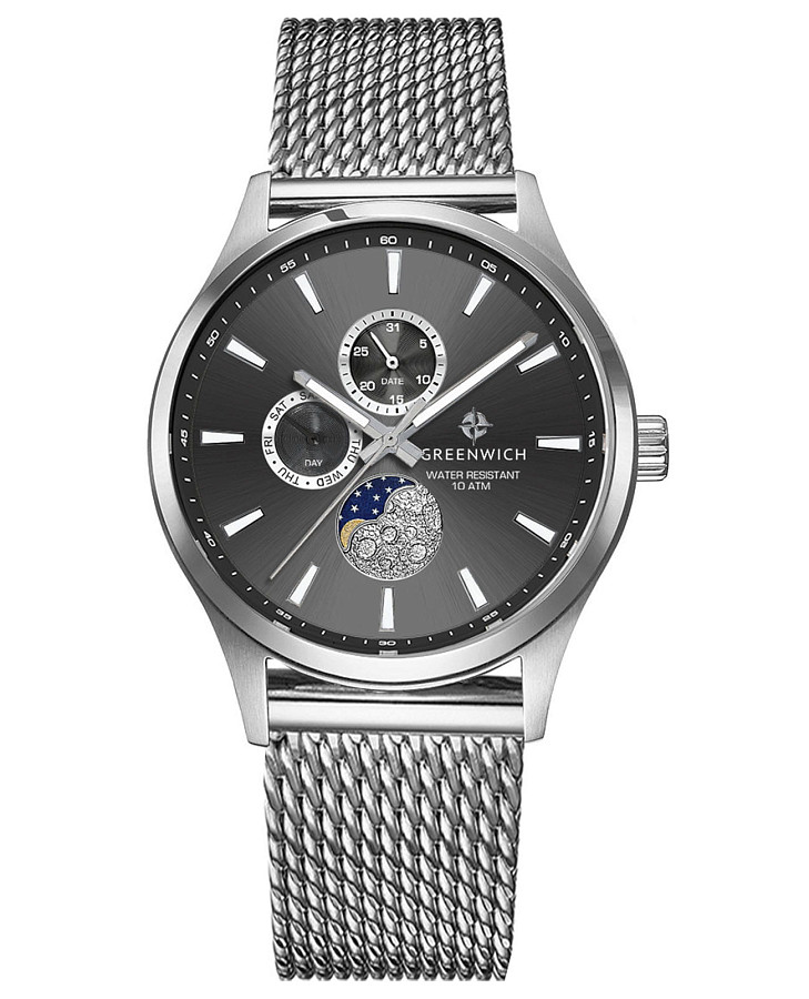 Часы Greenwich Moon Walker GW 058.19.31 — мужские, черный